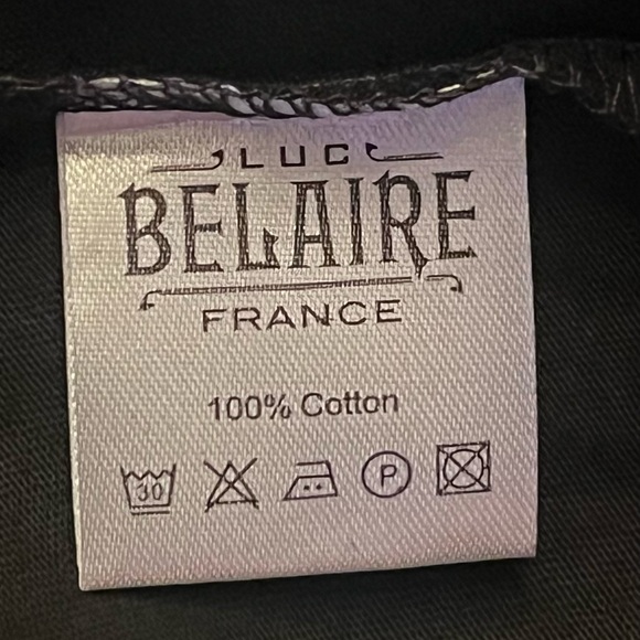 Luc Belaire T-Shirt Adult Size XL- For Staff Only Rare France Black White Wine - Picture 7 of 8
